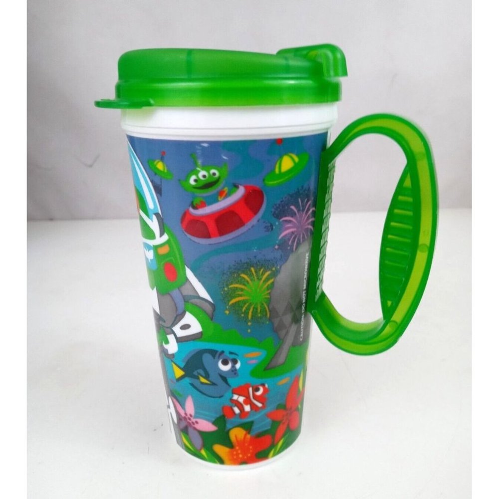 Vintage Whirley Walt Disney World Disney/Pixar Collectible Travel Mug With Lid